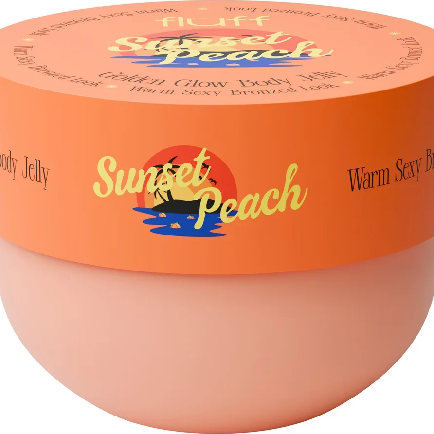 Fluff Glow Body Jelly Sunset Peach Körpergel mit aufhellender Wirkung 150 ml