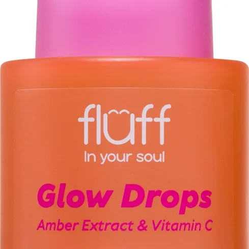 Fluff Glow Drops Lysnende serum Med C-vitamin Amber Extract 30 ml