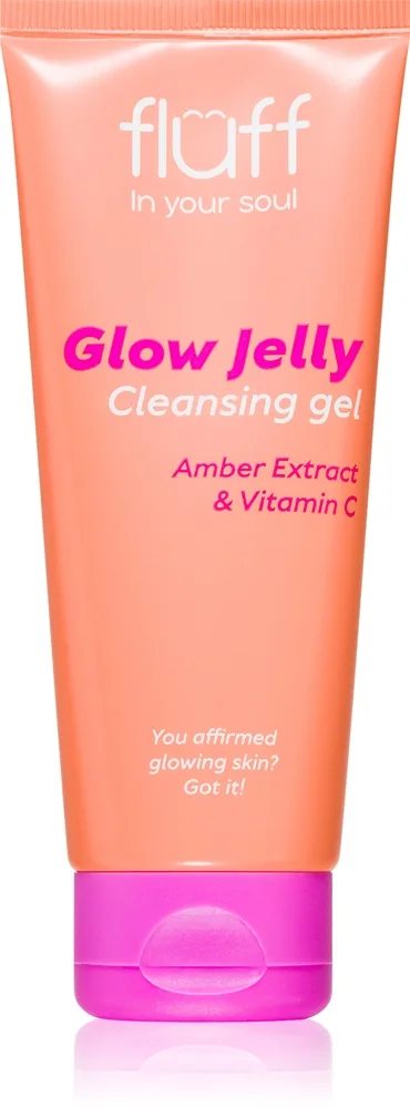 Fluff Glow Jelly Gel ansiktsrengörare med vitamin C 100 ml