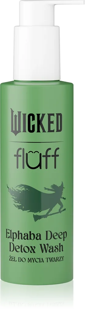 Fluff Wicked Elphaba Deep Detox Wash Rengöringsgel för ansikte 150 ml
