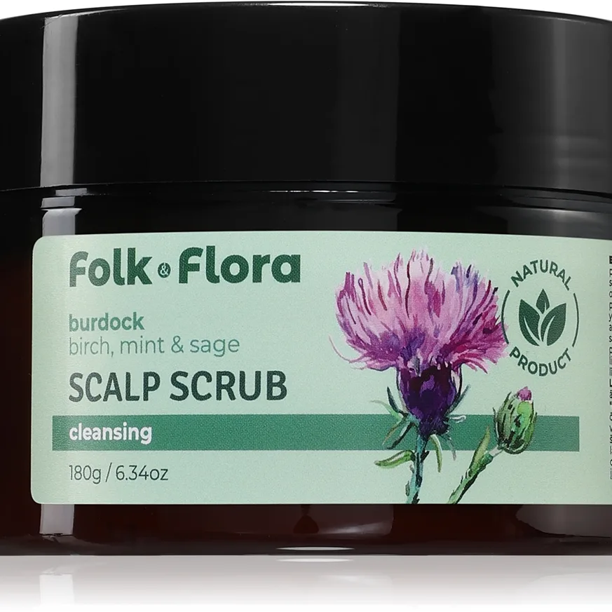 Folk & Flora Burdock hiuspohjan kuorinta 180 g