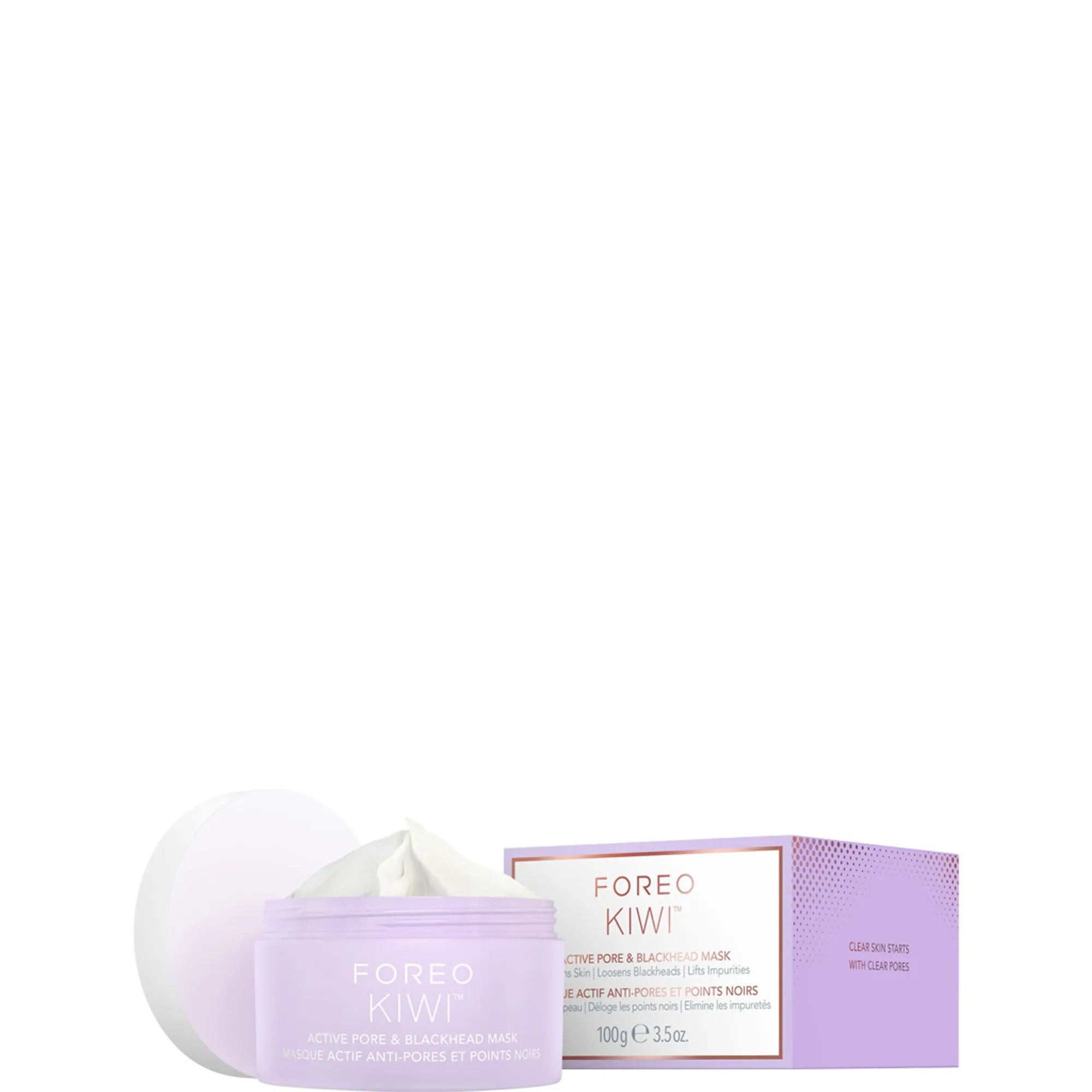 FOREO KIWI™ Active Pore & Blackhead Mask ihohuokosia puhdistava naamio mustapäihin 100 g