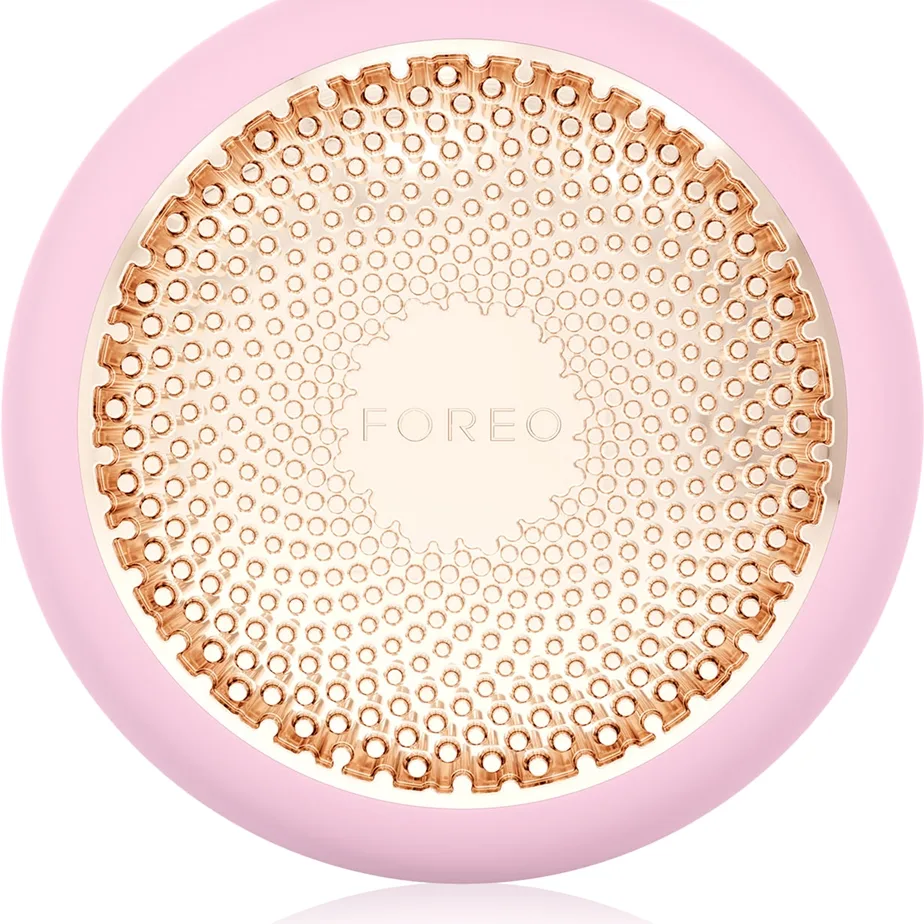 FOREO UFO™ 3 5-in-1 kasvonaamion vaikutusta tehostava sonic-laite Pearl Pink 1 kpl