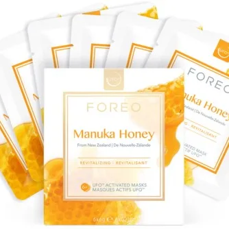 FOREO UFO™ Manuka Honey Återvitaliserande mask 6 x 6 g