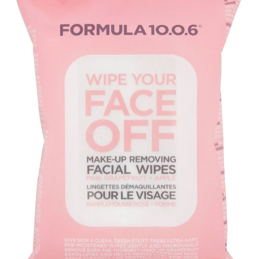 Formula 10.0.6 Wipe Your Face Off Wipes 25 st