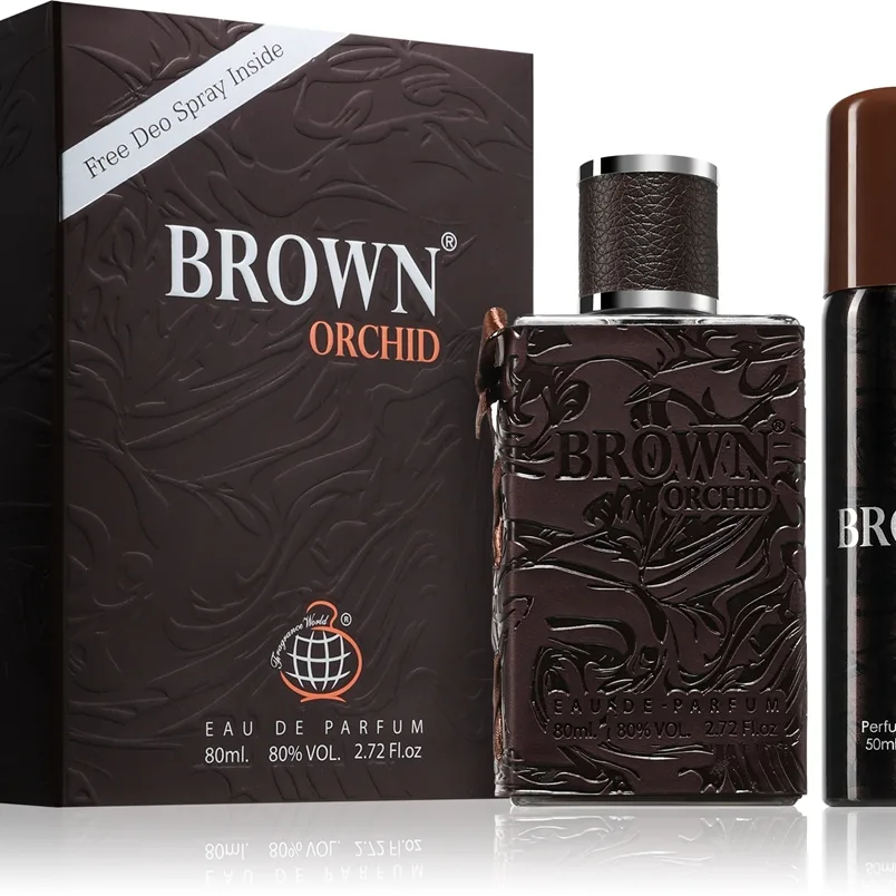 Fragrance World Brown Orchid Presentförpackning för män 1 st.