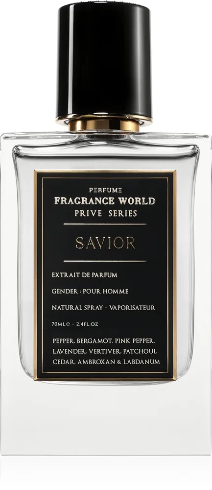 Fragrance World Prive Series Savior Eau de Parfum för män 70 ml