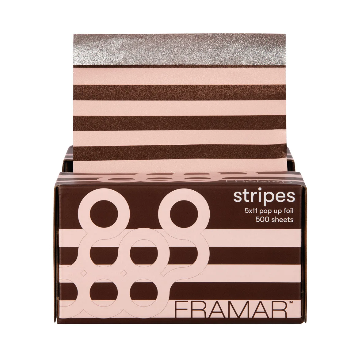 FRAMAR 5x11 Pop Up Foil - Pink Chocolate Stripes (500 kpl)