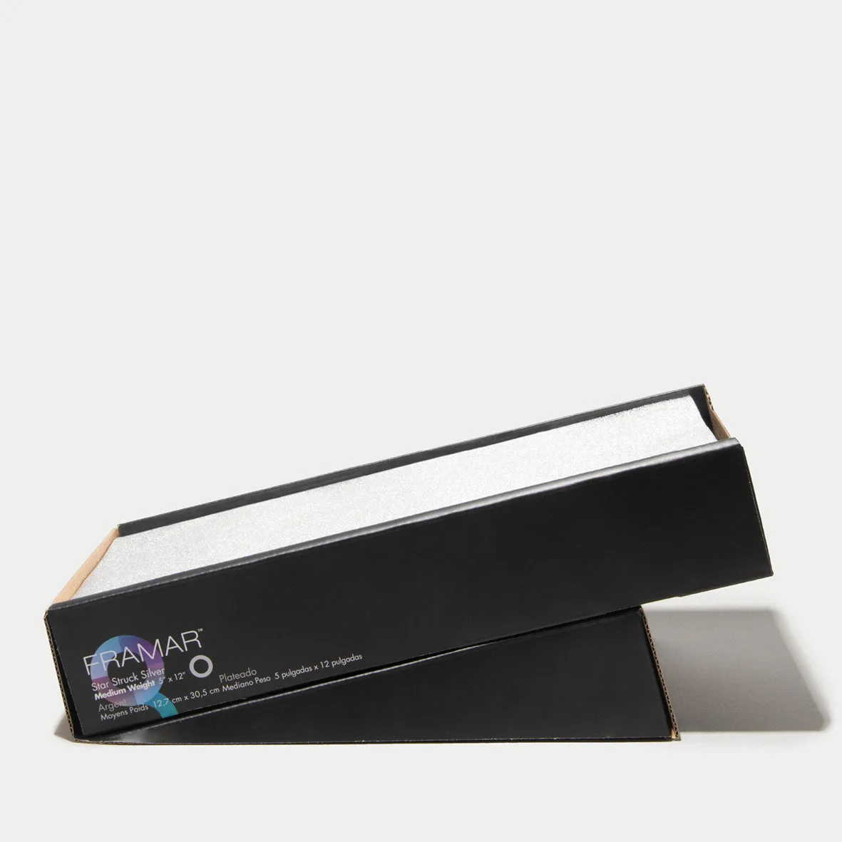 FRAMAR 5x12 Pre-Cut Embossed -foliolaput, Silver (500 kpl)