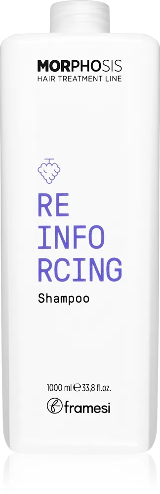 Framesi Morphosis Reinforcing hiustenlähtöä ehkäisevä ja uusien hiusten kasvua edistävä shampoo rasvoittuvalle hiuspohjalle 1000 ml