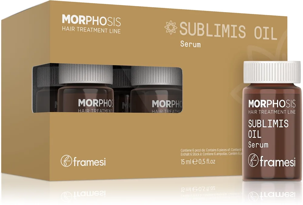Framesi Morphosis Sublimis Oil Intensiv fugtgivende serum til Hår 6x15 ml