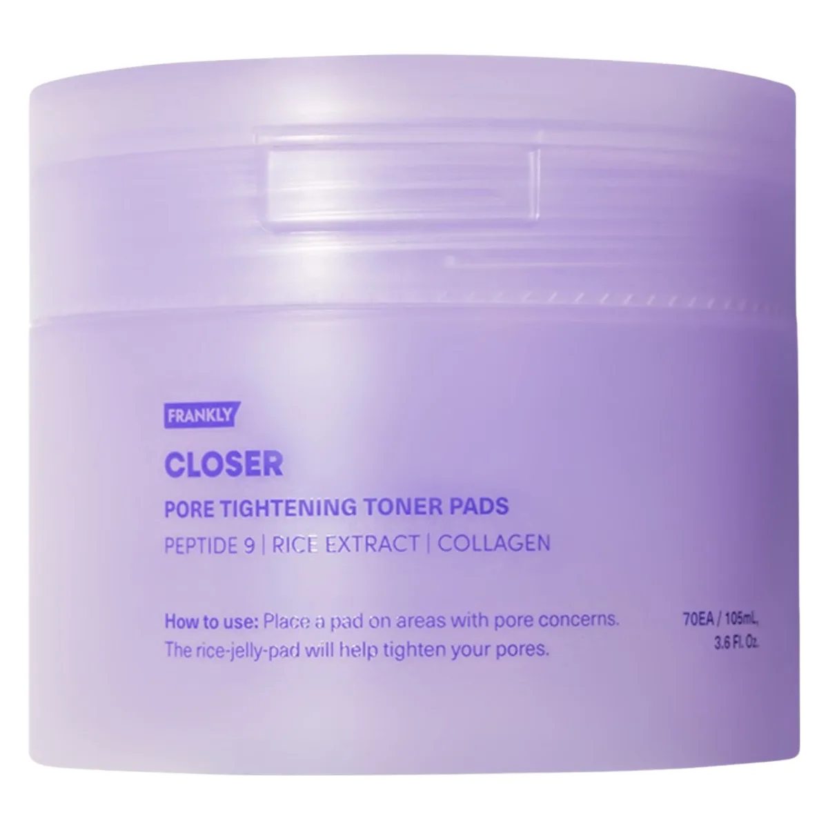 Frankly Closer Rice Jelly Toner Pads 70pcs