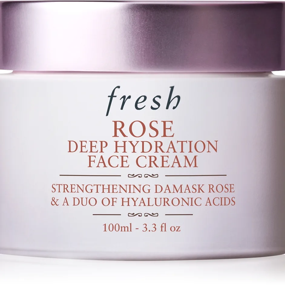 fresh Rose Deep Hydration Face Cream kosteuttava voide kasvoille sisältää hyaluronihappoa 100 ml