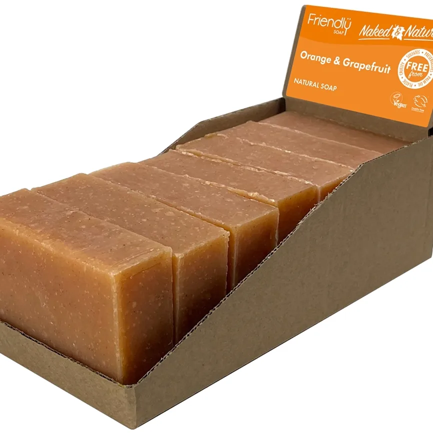 Friendly Soap Natural Soap Orange & Grapefruit Naturlig tvål 7x95 g