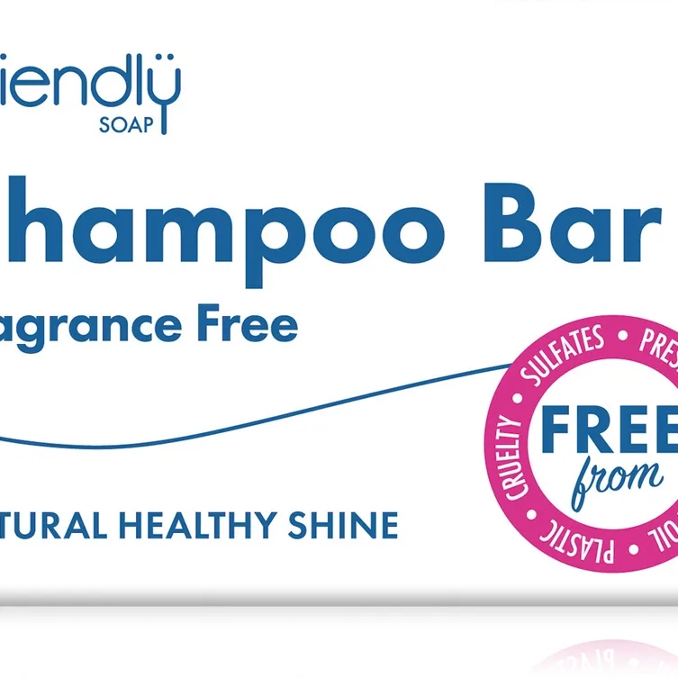 Friendly Soap Natural Shampoo Bar Fragrance Free Naturlig sæbe til Hår Duftfri 95 g