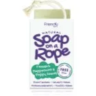 Friendly Soap Soap on a Rope Peppermint & Poppy Seeds Naturlig tvål med snöre 95 g