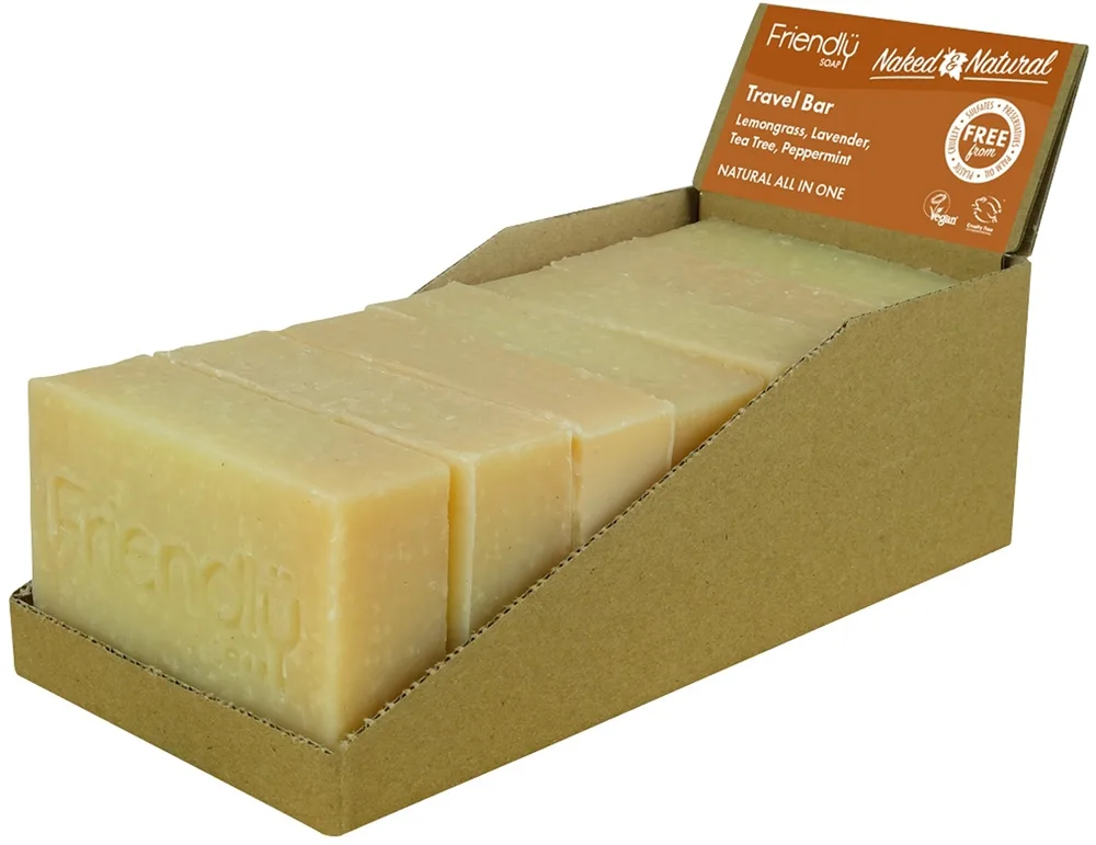 Friendly Soap Travel Soap Hair & Body Naturlig sæbe til krop og hår 7x95 g