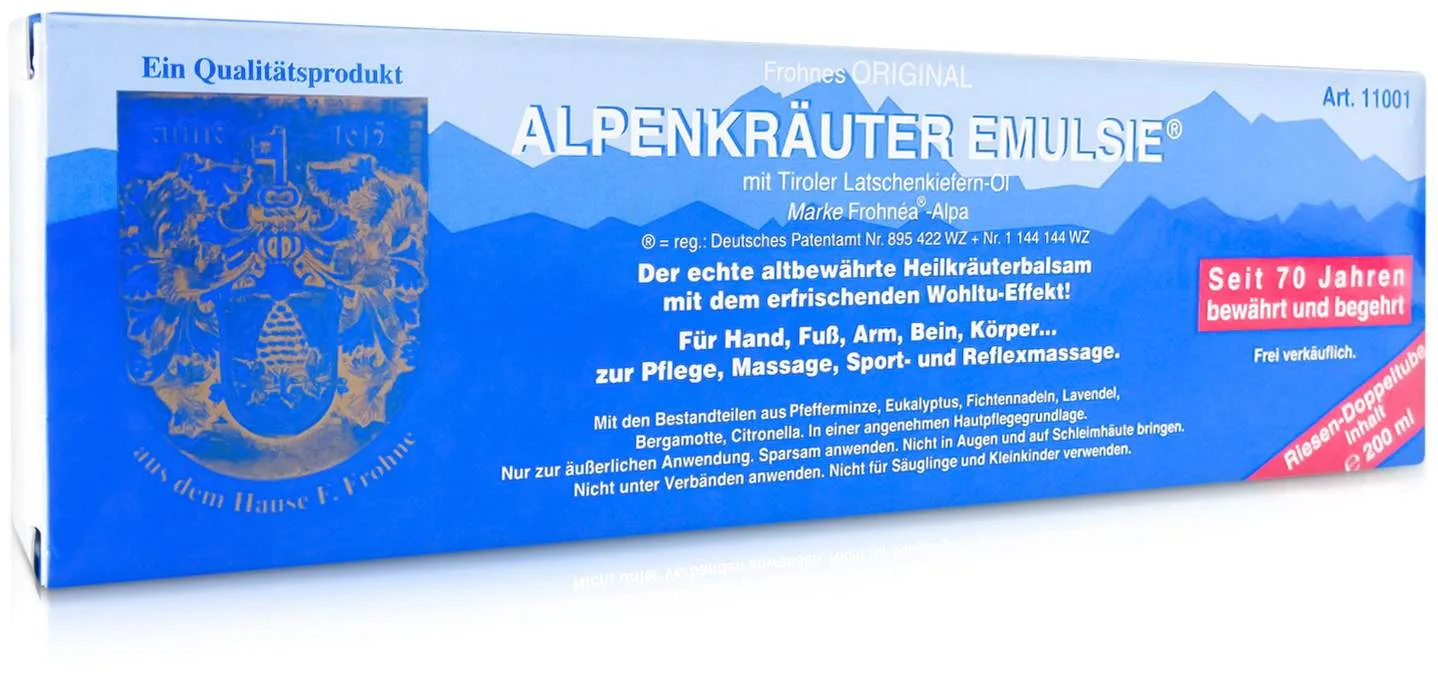 Alpenkräuter Emulsie 200 ml - Zur Hautdurchblutung