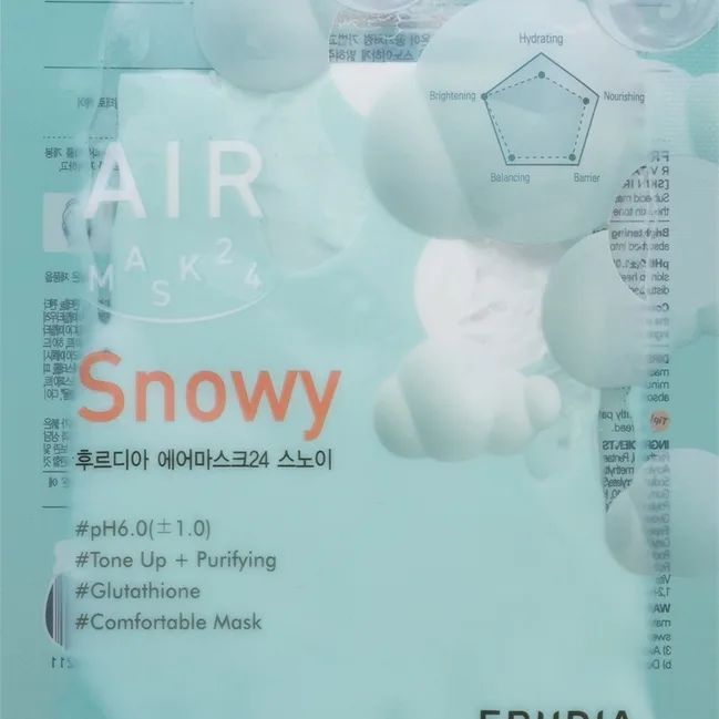 Frudia AIR Snowy Arkmask för jämn hudton 25 ml