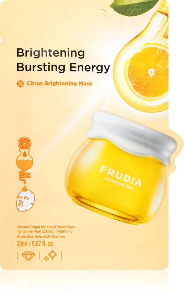 Frudia Citrus Uppljusande arkmask för ansiktet 10x20 ml