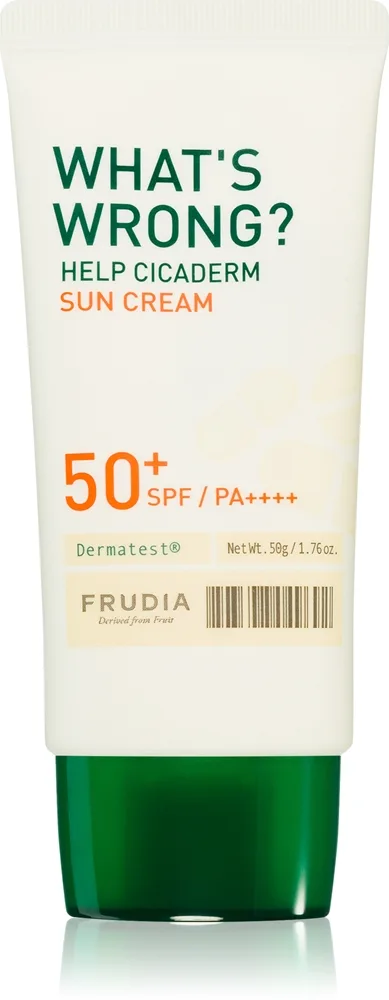 Frudia Sun What's Wrong? kosteuttava voide kasvoille SPF 50+ 50 g
