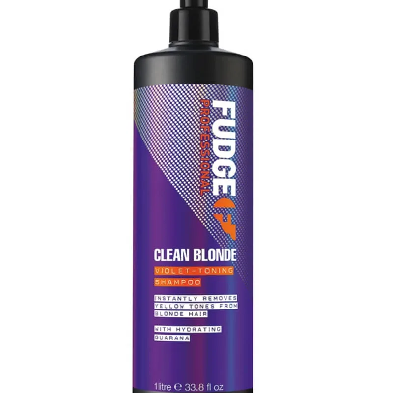 Fudge Clean Blonde Violet-Toning Shampoo (Stop Beauty Waste) 1000 ml