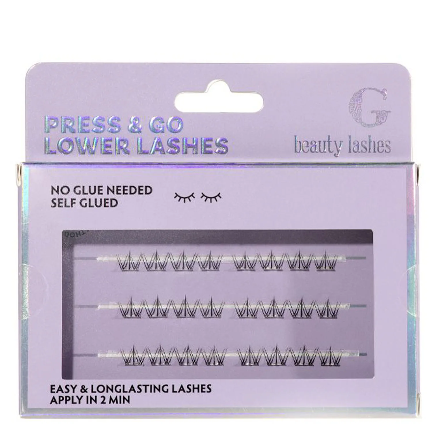 G Beauty Lashes Press & Go Lower Lashes Bold