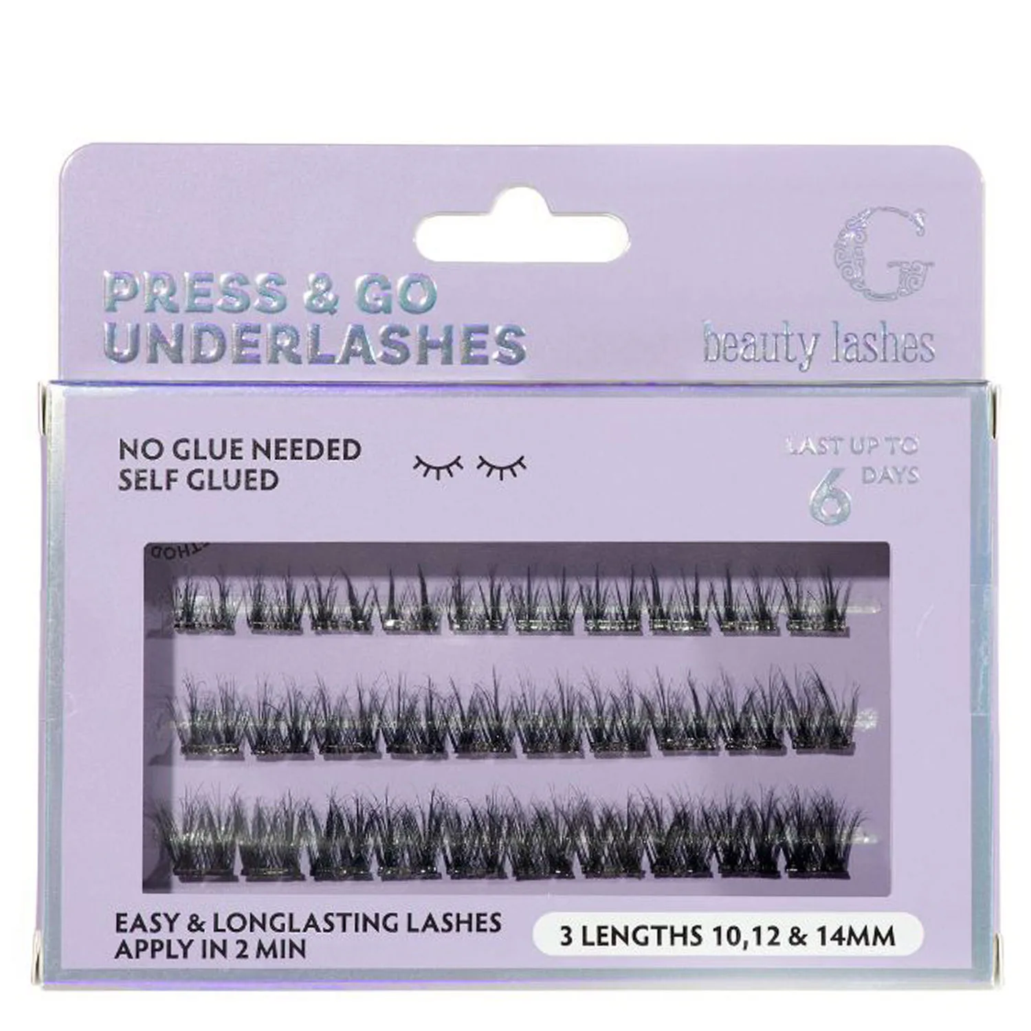 G Beauty Lashes Press & Go Underlashes Date