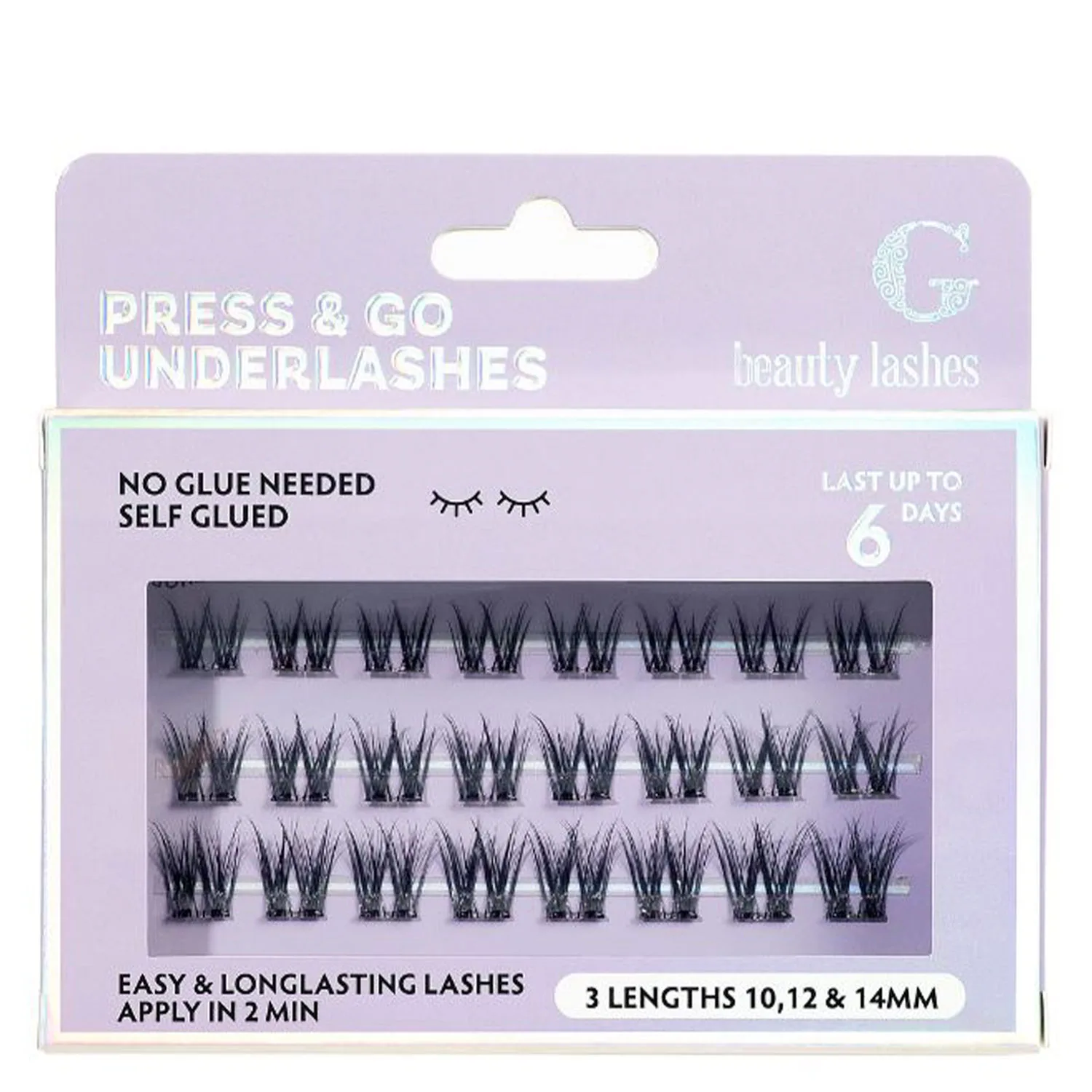 G Beauty Lashes Press & go Underlashes Flirty