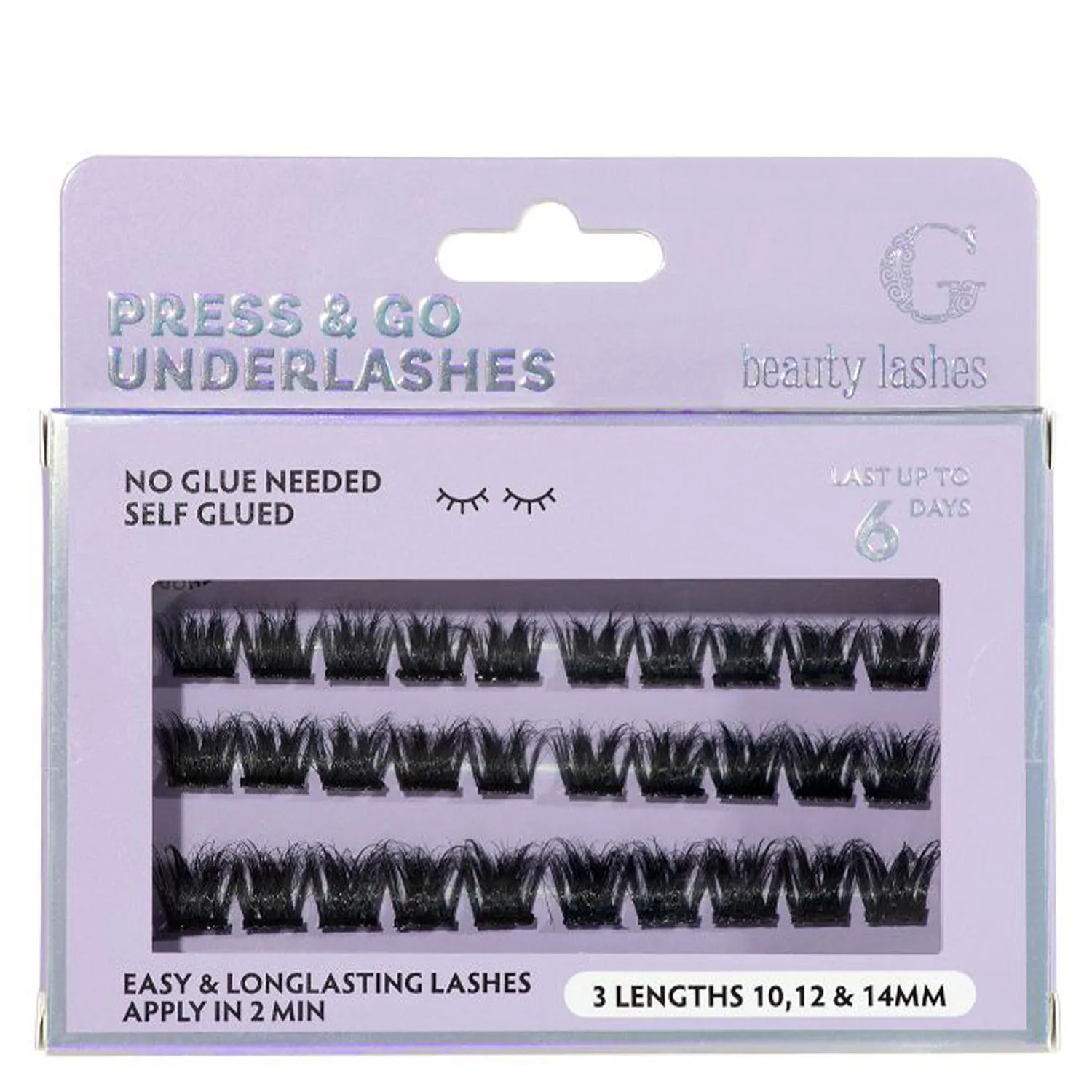 G Beauty Lashes Press & go Underlashes Glam