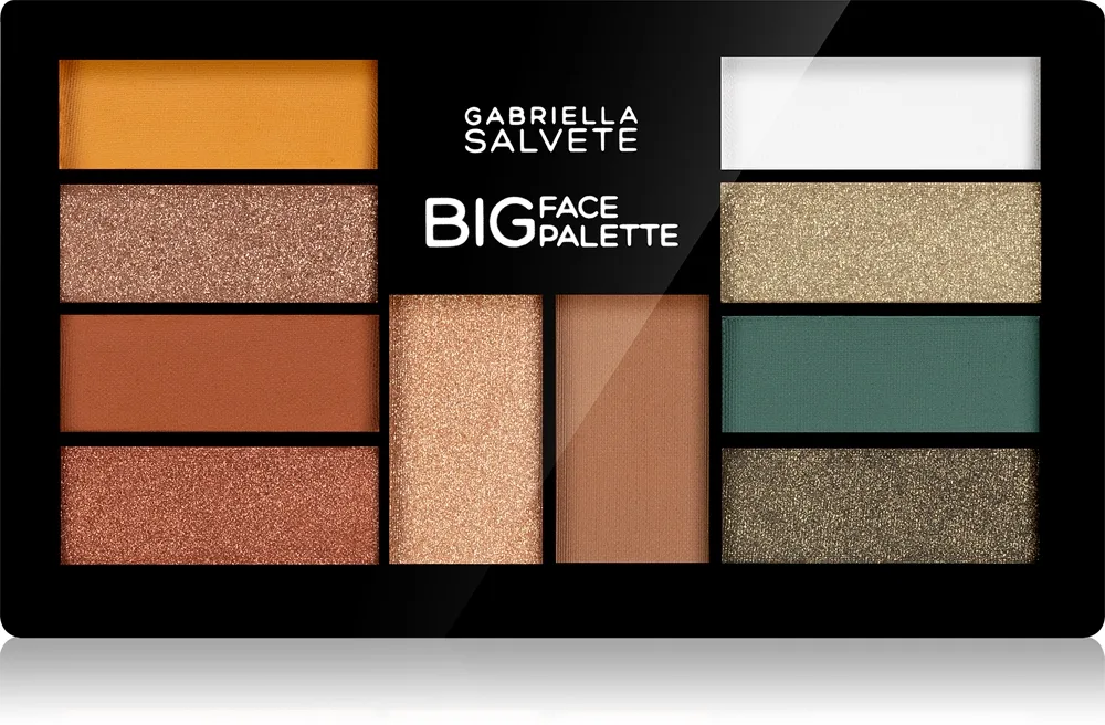 Gabriella Salvete Big Face Ögonskuggspalett med highlighter Med bronzer 01 12 g