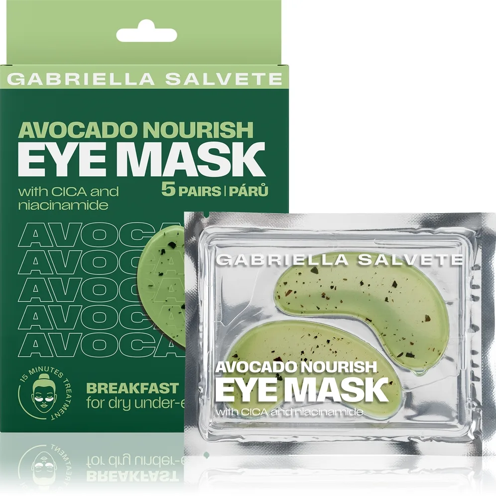 Gabriella Salvete Eye Mask Avocado Intensiv nährende Maske für die Augen 5 St.