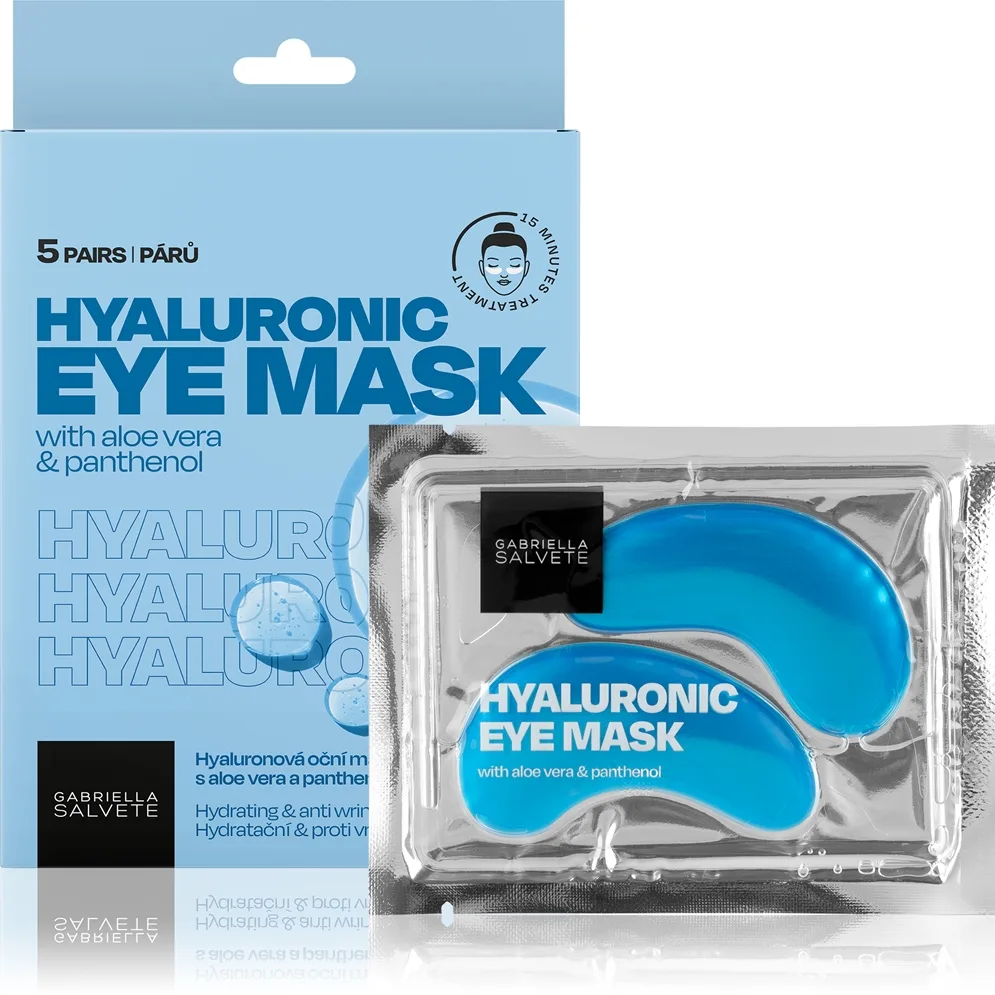 Gabriella Salvete Eye Mask Hyaluron Ögonmask Mot rynkor, folliklar och mörka ringar 5 st.