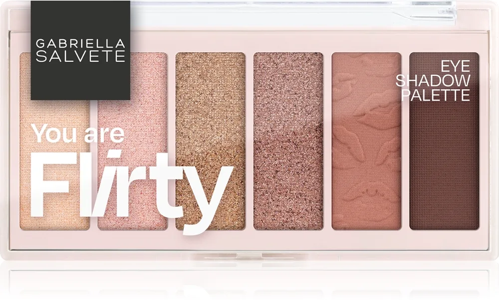 Gabriella Salvete Eyeshadow 6 Shades Palette Palett för ögonskugga Skugga You are Flirty 12 g