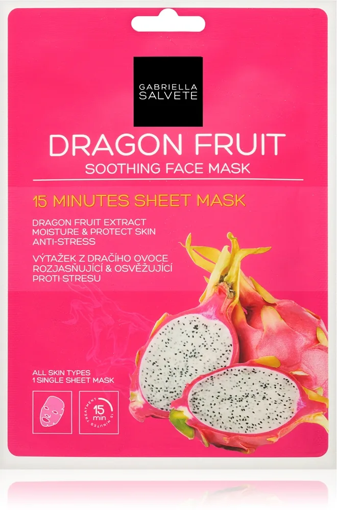 Gabriella Salvete Face Mask Dragon Fruit Lindrande arkmask för ansiktet 1 st.