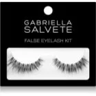 Gabriella Salvete False Eyelash Kit Lösögonfransar med lim typ Basic Black 1 st.