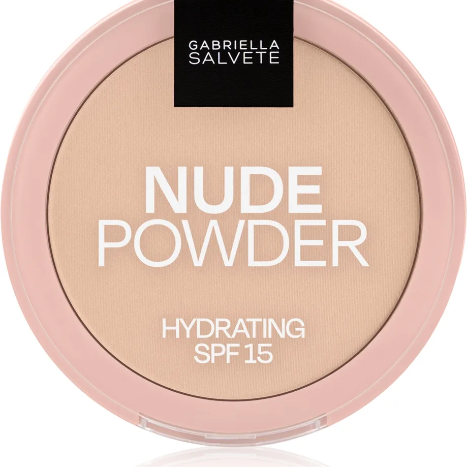 Gabriella Salvete Fixing Powder Hydrating Fint presset pudder SPF 15 Skygge 03 Nude Sand 8 g