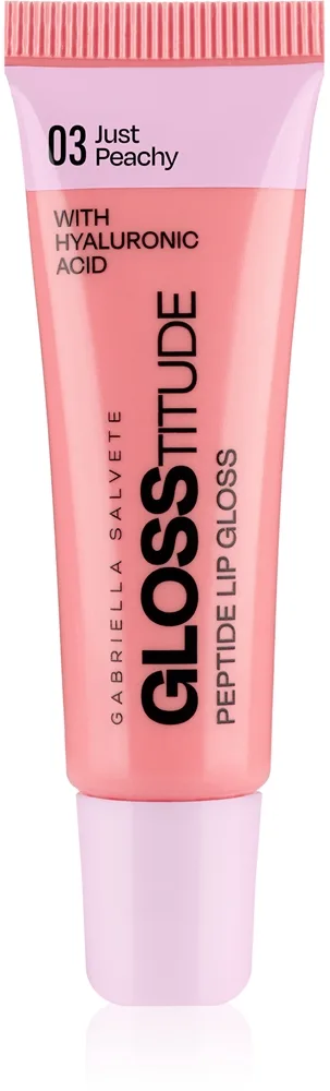 Gabriella Salvete Glosstitude Peptide Lip Gloss kosteuttava huulikiilto sävy 03 Just Peachy 10 ml