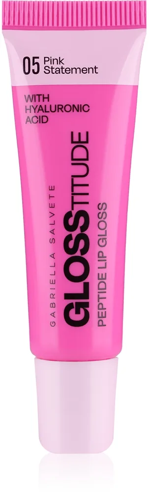 Gabriella Salvete Glosstitude Peptide Lip Gloss kosteuttava huulikiilto sävy 05 Pink Statement 10 ml