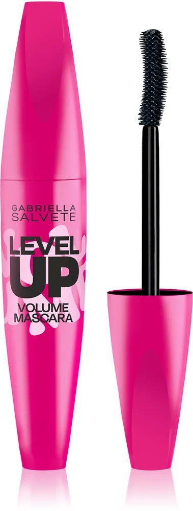 Gabriella Salvete Level Up Volume Mascara Volume og curling mascara Skygge Black 9 ml