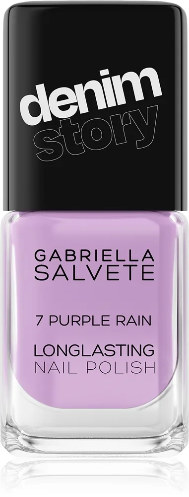 Gabriella Salvete Longlasting Enamel Denim Story Långvarig nagellack Skugga 07 Purple Rain 11 ml