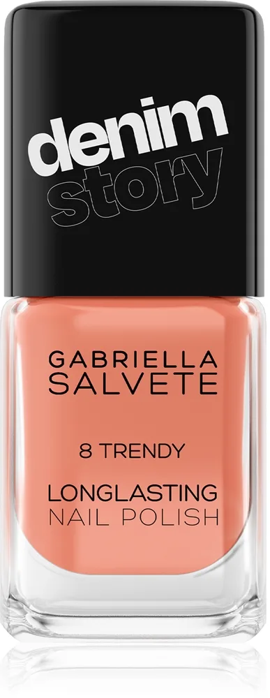 Gabriella Salvete Longlasting Enamel Denim Story Långvarig nagellack Skugga 08 Trendy 11 ml