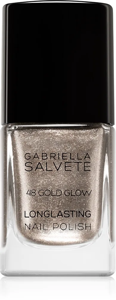 Gabriella Salvete Longlasting Enamel pitkäkestoinen kynsilakka sisältää kimalteita sävy 48 Gold Glow 11 ml