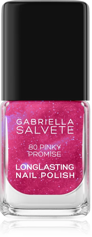 Gabriella Salvete Longlasting Enamel Långvarig nagellack med glitter Skugga 80 Pinky Promise 11 ml