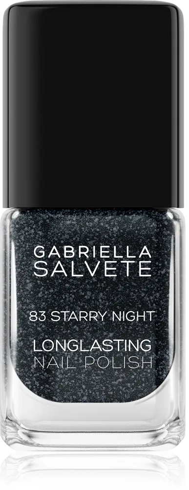 Gabriella Salvete Longlasting Enamel Långvarig nagellack med glitter Skugga 83 Starry NIght 11 ml