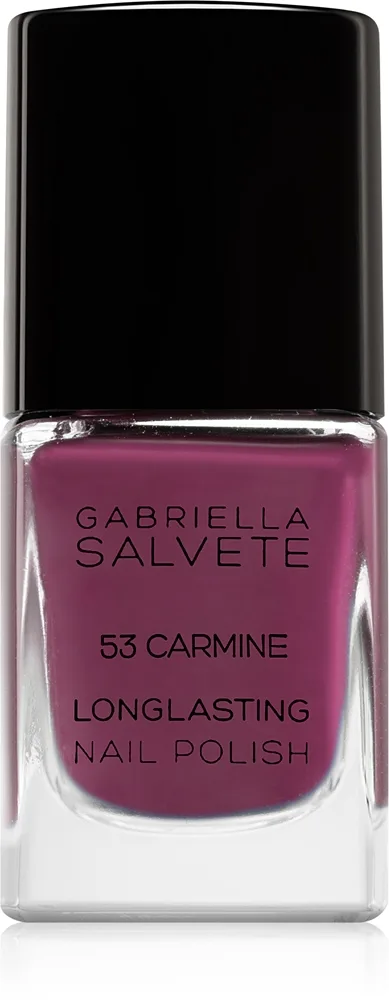Gabriella Salvete Longlasting Enamel Långvarig nagellack med högglansig effekt Skugga 53 Carmine 11 ml