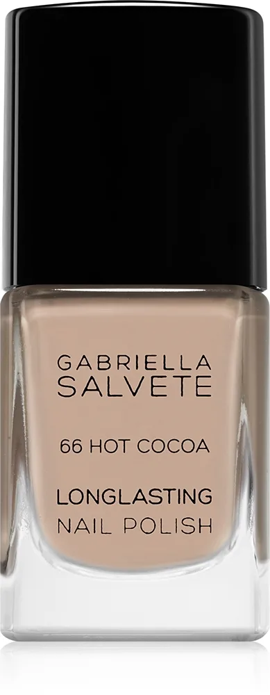 Gabriella Salvete Longlasting Enamel Långvarig nagellack med högglansig effekt Skugga 66 Hot Cocoa 11 ml
