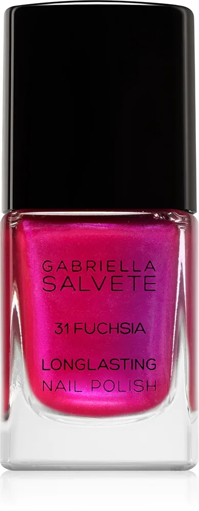 Gabriella Salvete Longlasting Enamel Långvarig nagellack Med pärlglans Skugga 31 Fuchsia 11 ml