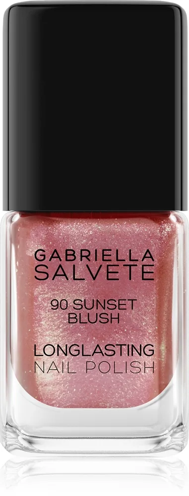 Gabriella Salvete Longlasting Enamel Langtidsholdbar neglelak Med perleglans Skygge 90 Sunset Blush 11 ml