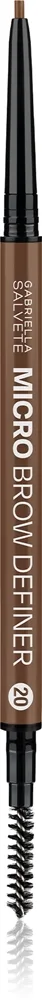 Gabriella Salvete Micro Brow Definer Precis ögonbrynspenna med borste Skugga 20 0.08 g